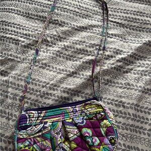 Vera Bradley Purple and Green Crossbody Bag